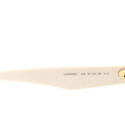Loewe Acetate Nylon Flower Sunglasses LW40088U Ivory 6 of 6