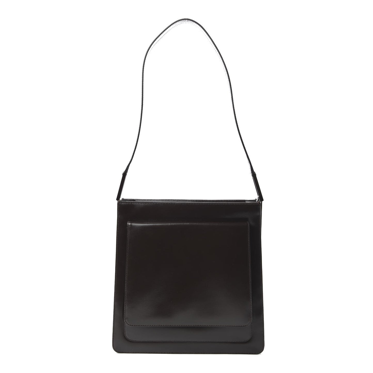 Calfskin Hobo Dark Brown