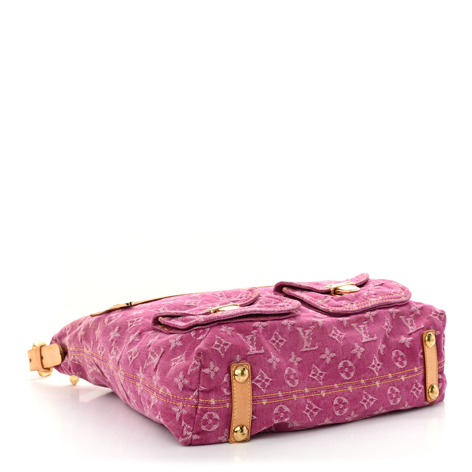 Louis Vuitton Denim Baggy GM Fuchsia 4 of 9
