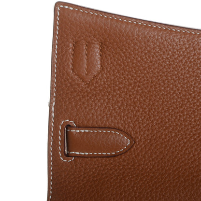 Hermes Taurillon Clemence Jypsiere 28 Gold 20 of 22