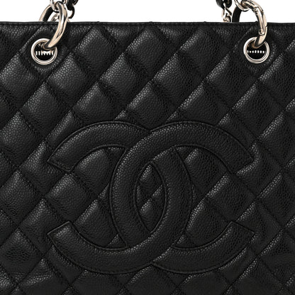 Chanel Caviar Quilted Grand Shopping Tote GST Black 9 of 14