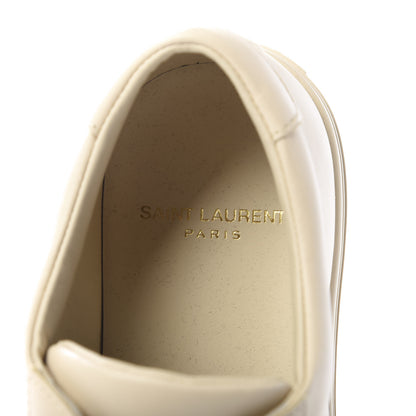 Saint Laurent Calfskin Andy Low Top Sneakers 37.5 Dark Coquille 7 of 9