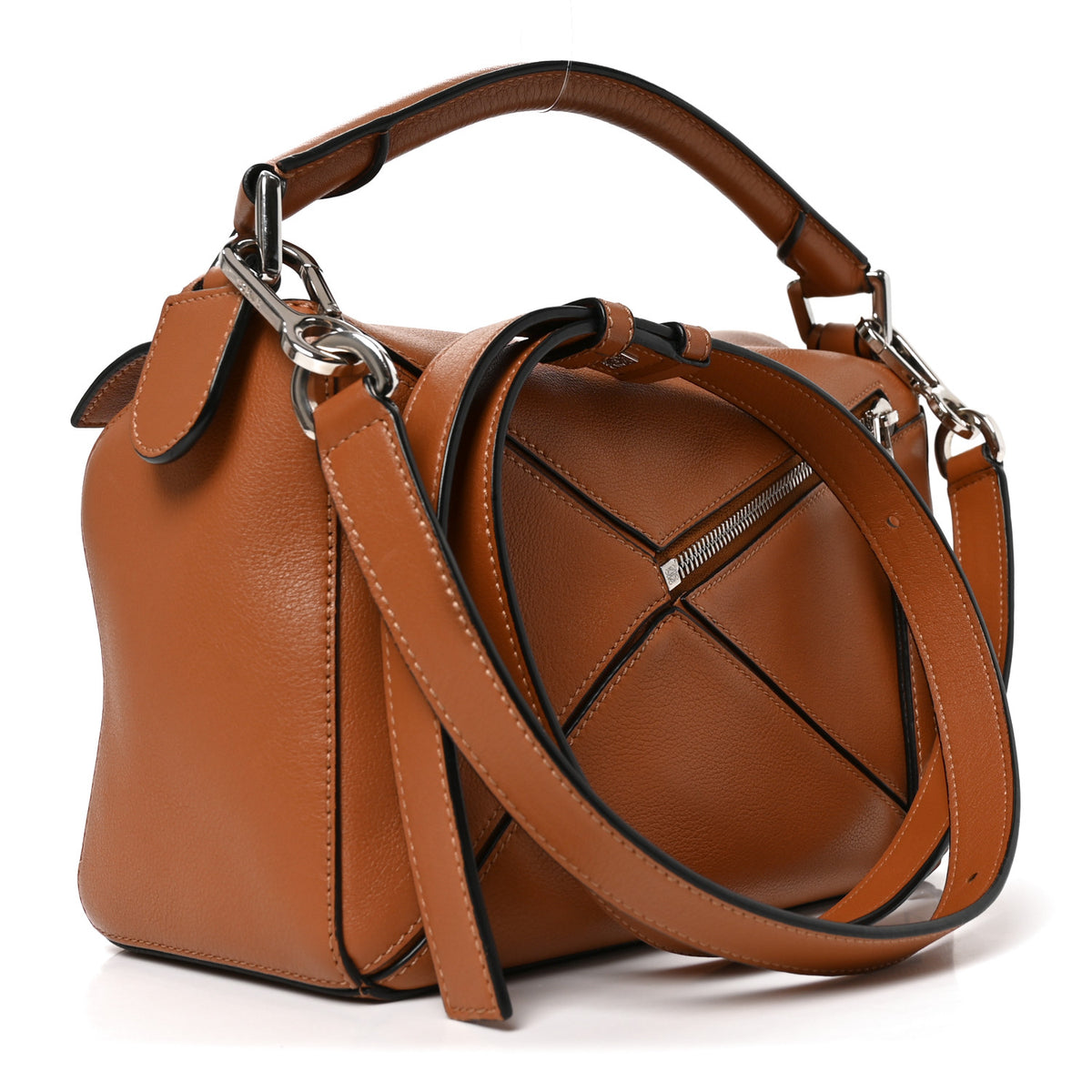 Calfskin Small Puzzle Bag Tan