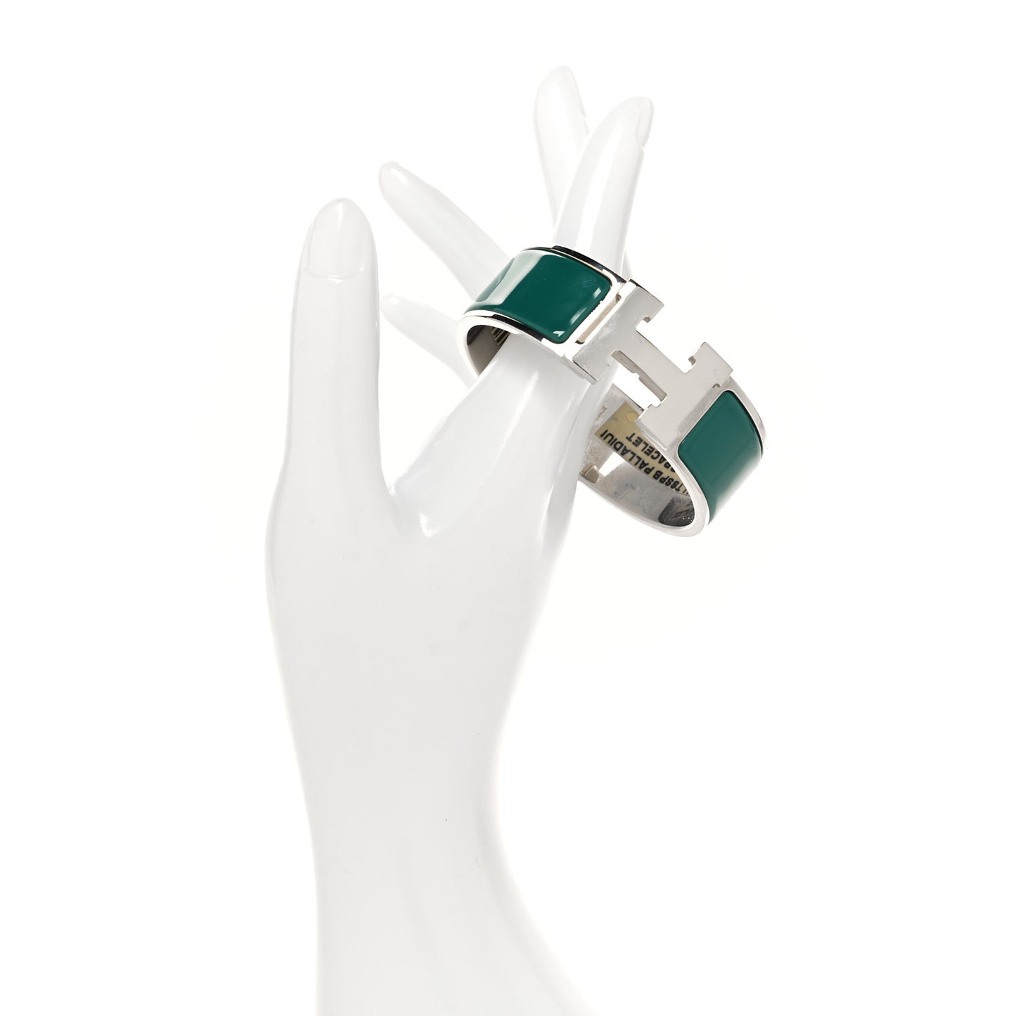Enamel Wide Clic Clac H Bracelet PM Vert Bleuete