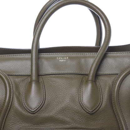 Celine Drummed Calfskin Mini Luggage Jungle 14 of 14