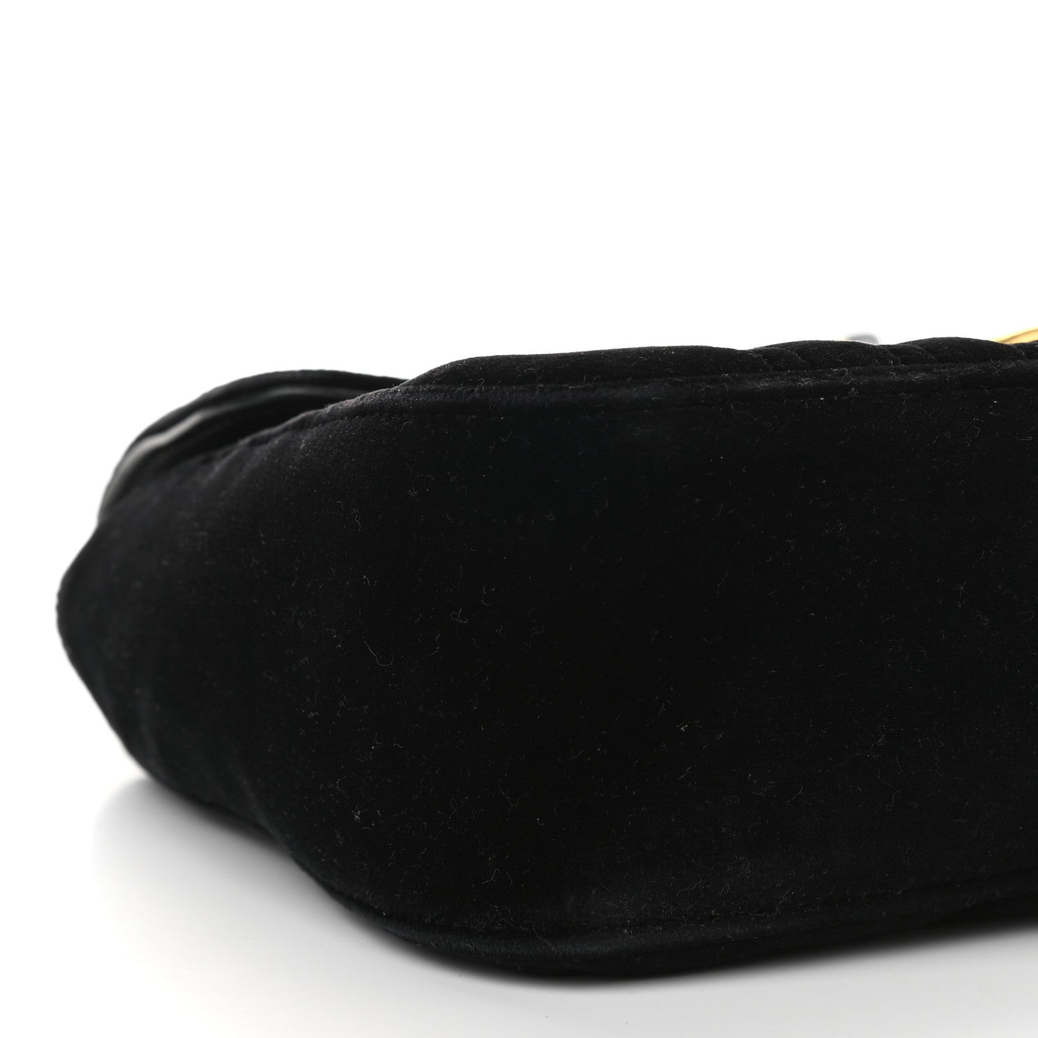 Gucci Velvet Matelasse Small GG Marmont Shoulder Bag Black 7 of 8