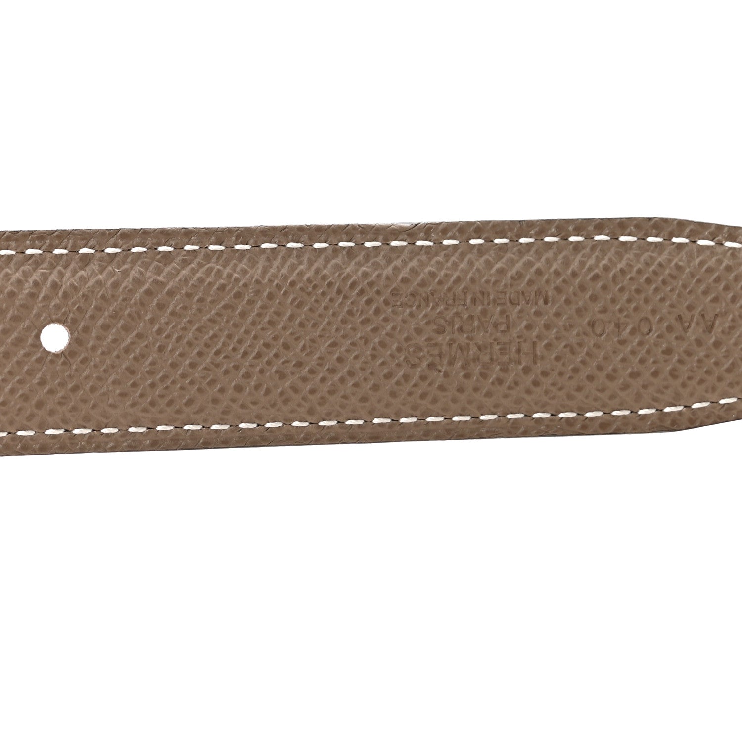 Hermes Swift Epsom 24mm Mini Constance H Belt 85 34 Black Etoupe 5 of 6