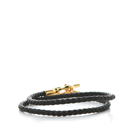 Hermes Swift Double Tour Glenan Bracelet T2 Black 3 of 6