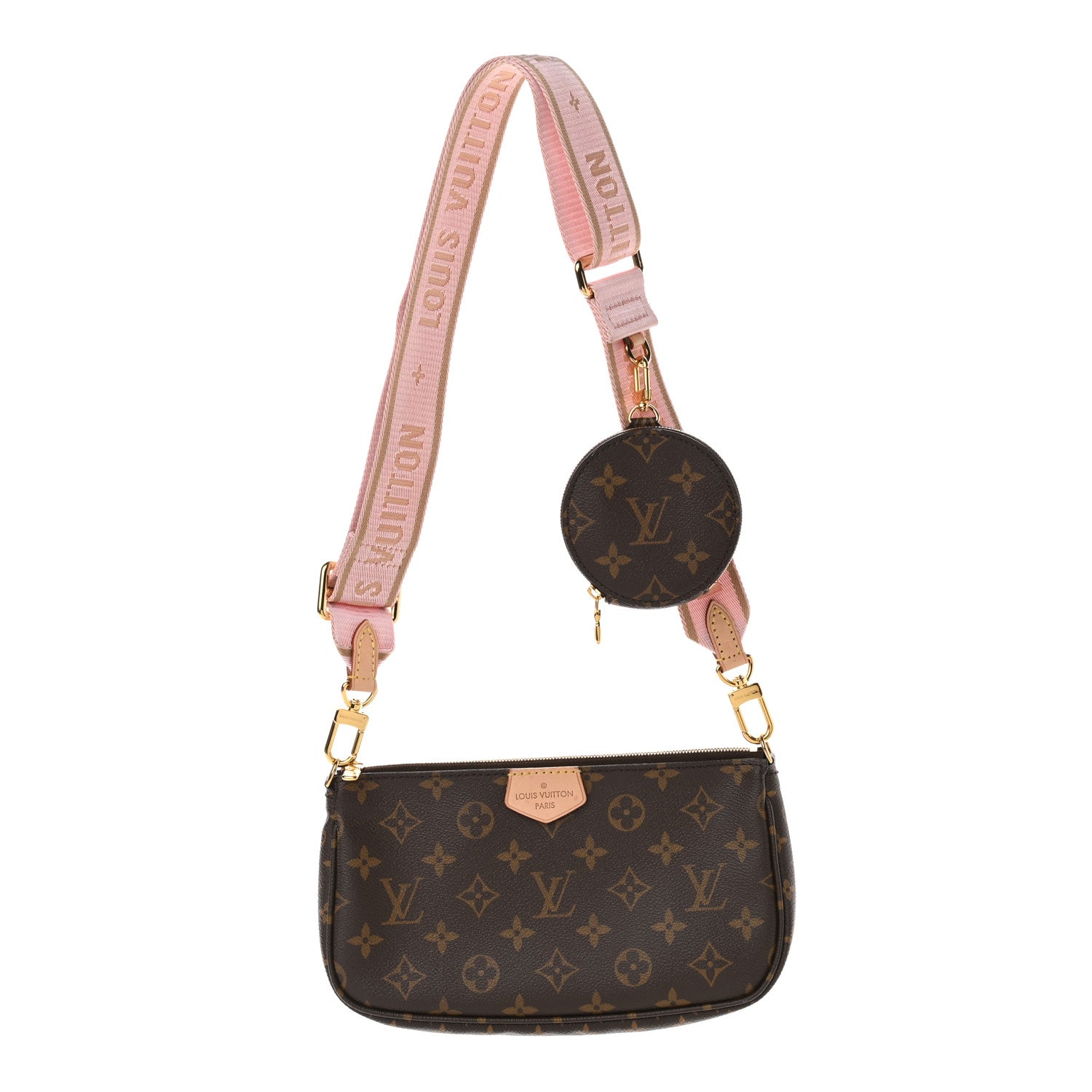Louis Vuitton Monogram Multi Pochette Accessories Large Pochette Rose Clair 1 of 10