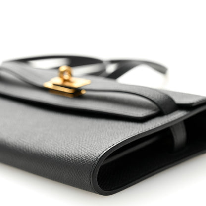 Hermes Epsom Kelly Wallet To Go Black 11 of 12