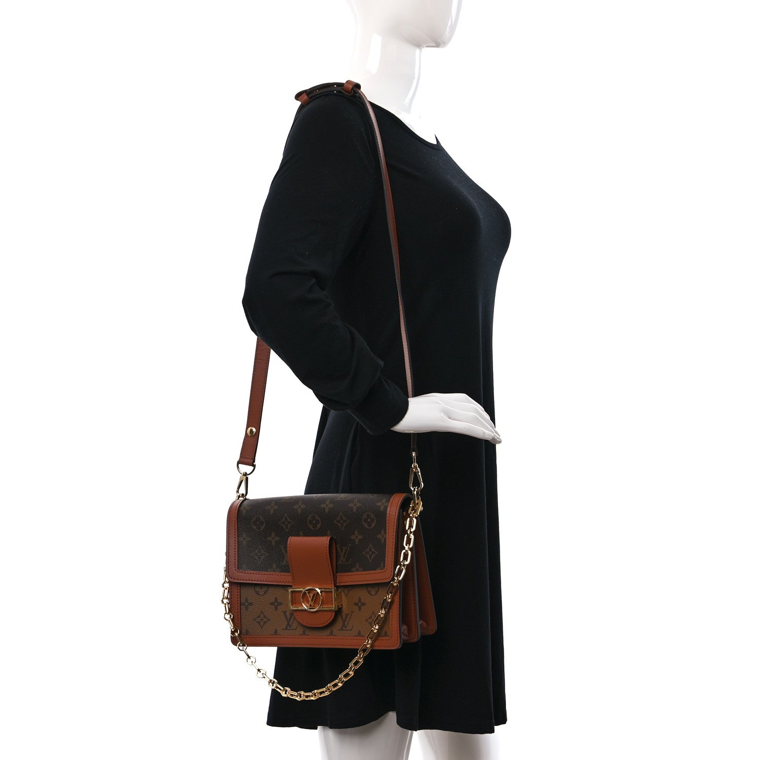 Louis Vuitton Reverse Monogram Dauphine MM 2 of 10