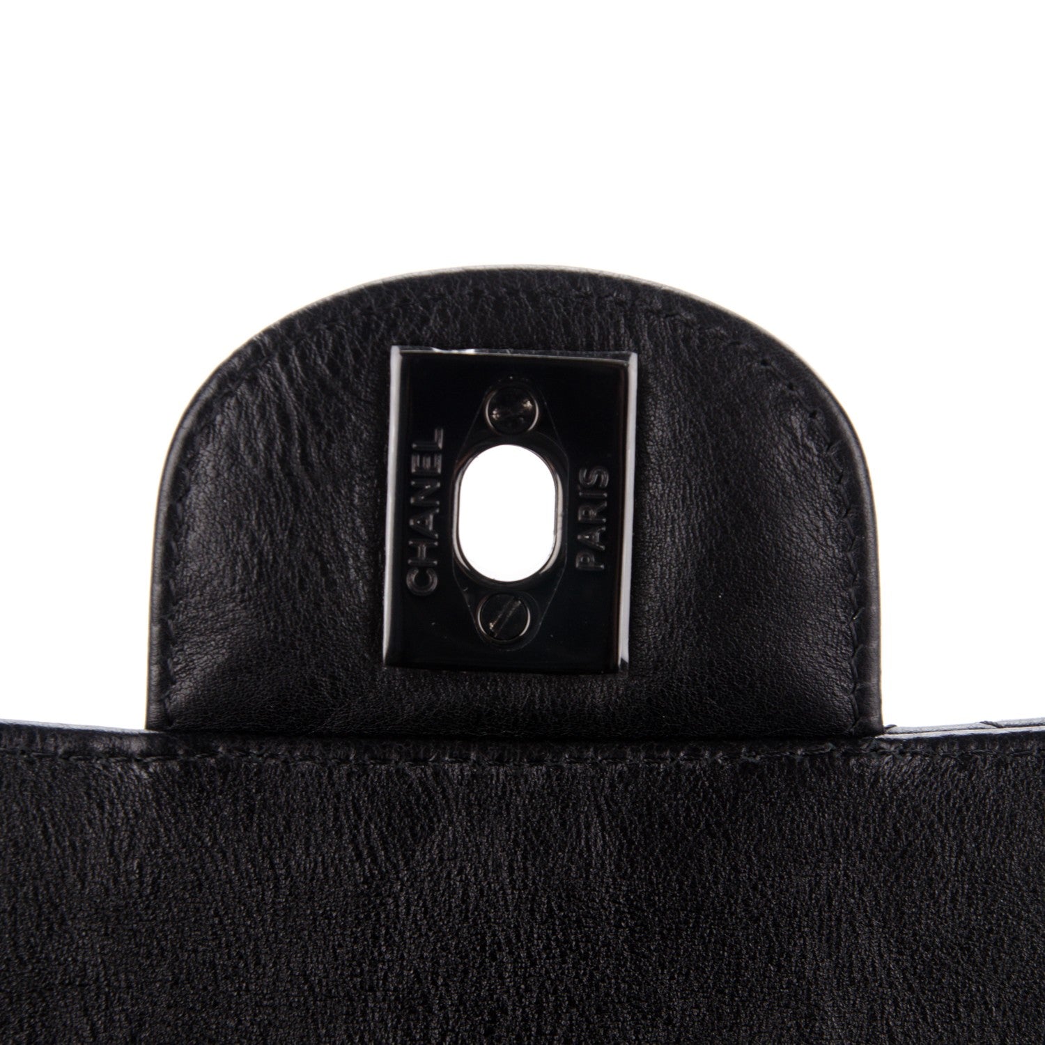 Chanel Calfskin Quilted Mini Square Flap So Black 6 of 8