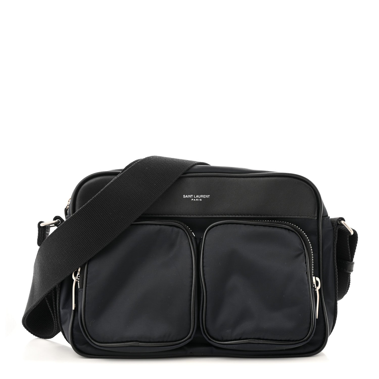 Saint Laurent Econyl Nylon City Camera Bag Navy Black 1 of 12