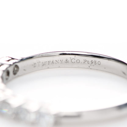 Tiffany Platinum Diamond .31ctw Half Circle Embrace Band Ring 45 3.5 4 of 5