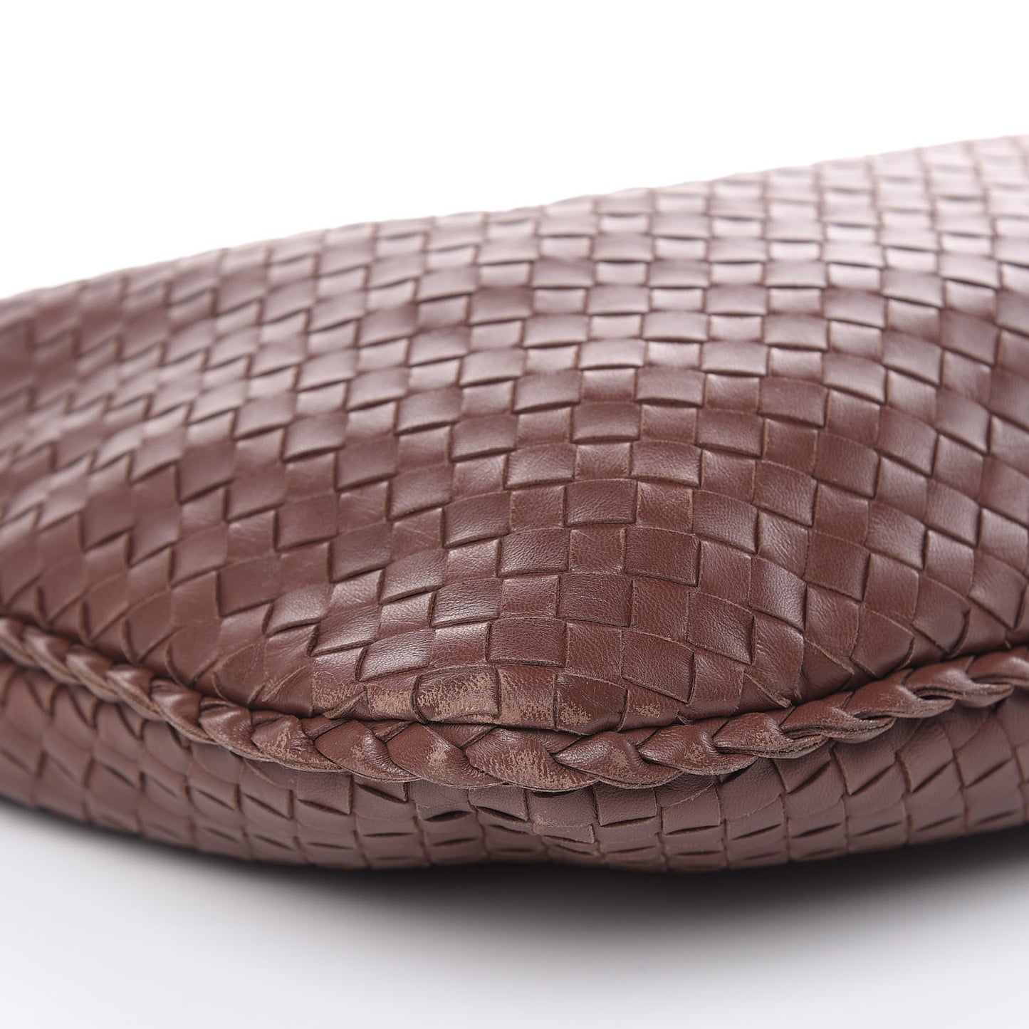 Nappa Intrecciato Medium Veneta Hobo Truffle