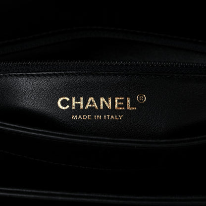 Chanel Lambskin Chevron Quilted Medium Trendy CC Dual Handle Flap Bag Black 6 of 11