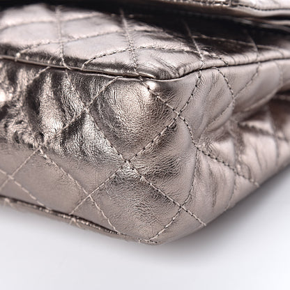 Chanel Metallic Aged Calfskin Quilted 2.55 Reissue 226 Flap Pewter 12 of 13