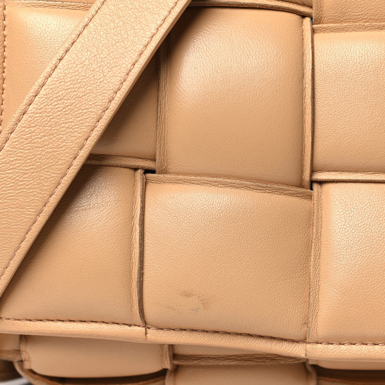 Bottega Veneta Nappa Maxi Intrecciato Padded Cassette Crossbody Bag Almond 11 of 12