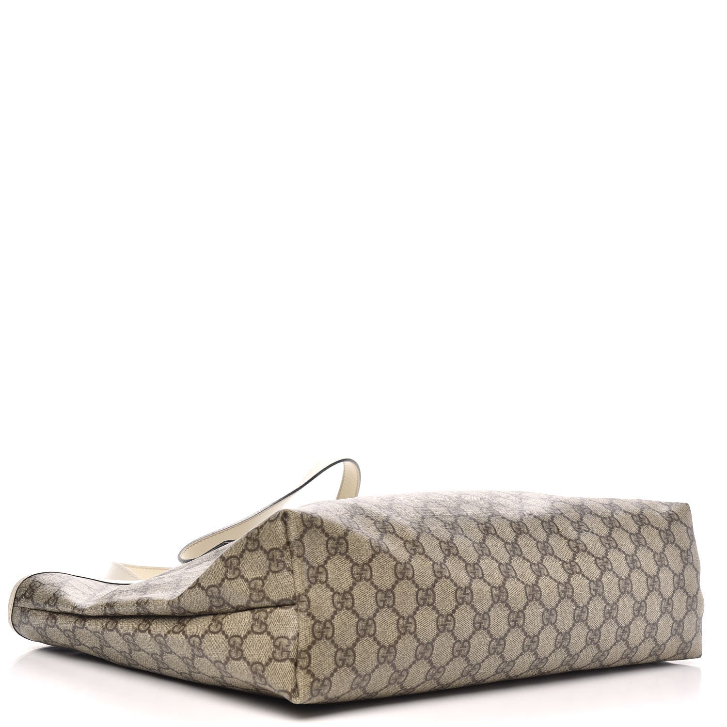 Gucci GG Supreme Monogram Medium Zippered Shopping Tote Off White 4 of 10