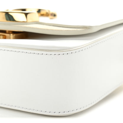 Chloe Shiny Calfskin Suede Mini C Double Carry Brilliant White 10 of 12