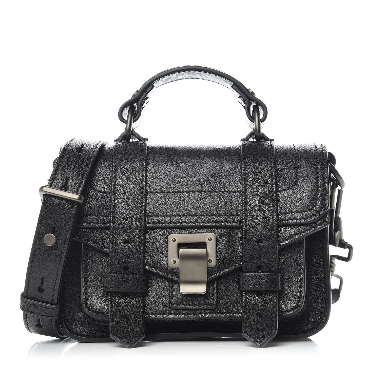 Lambskin Micro PS1 Satchel Black