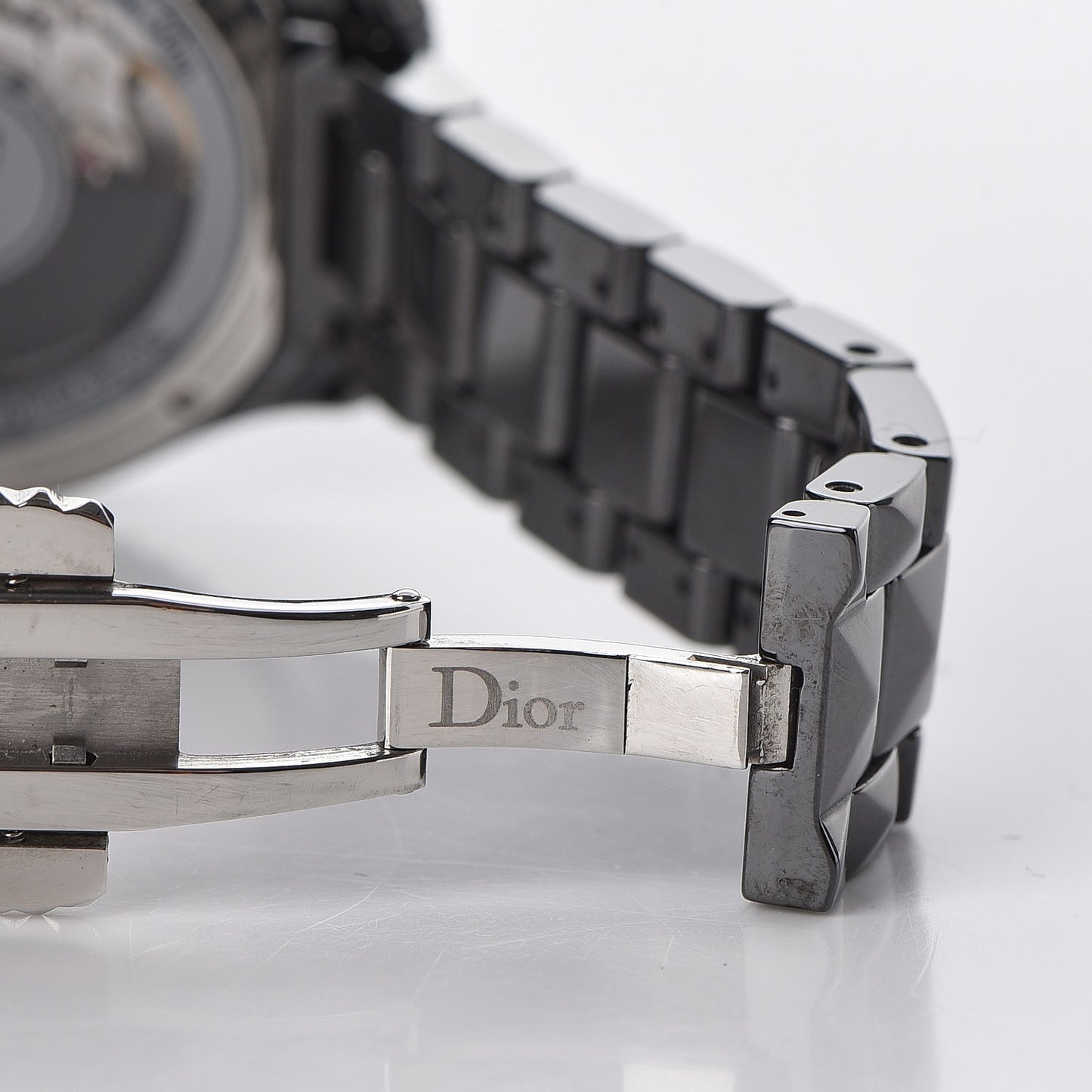 Stainless Steel Ceramic Diamond 38mm Dior VIII Automatic Watch Black