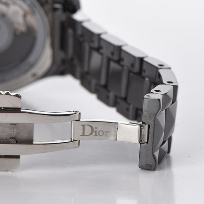 Christian Dior Stainless Steel Ceramic Diamond 38mm Dior VIII Automatic Watch Black 6 of 6