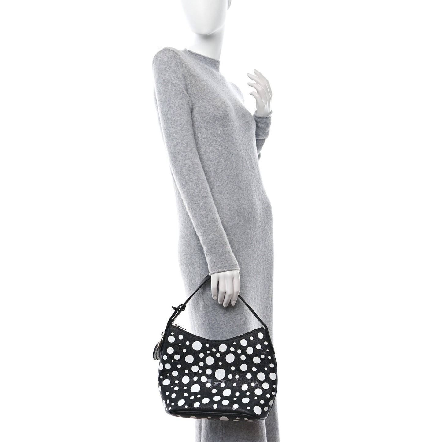 LV X YK Empreinte Marshmallow Hobo PM Black White
