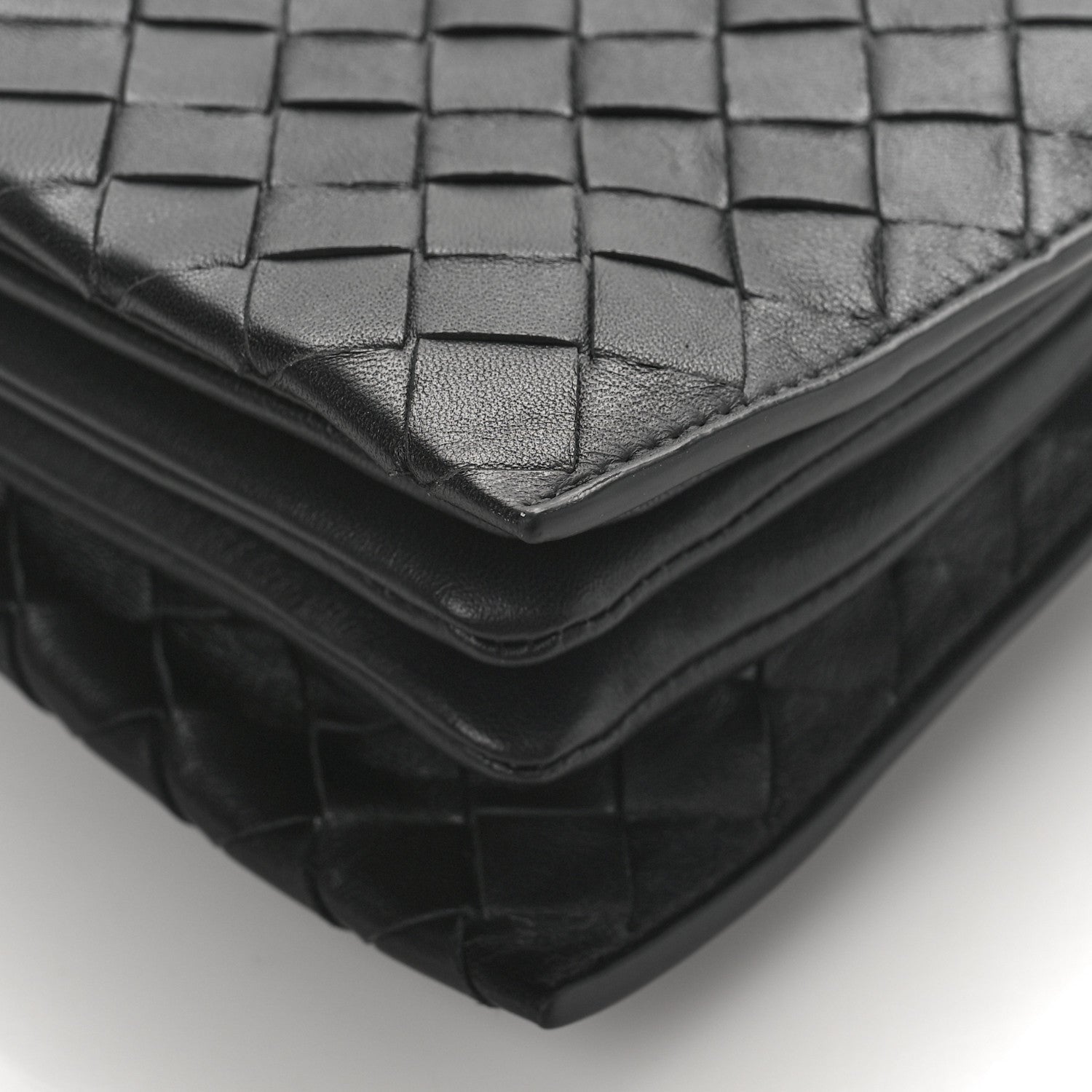 Bottega Veneta Nappa Intrecciato Trio Pouch On Strap Black 8 of 8