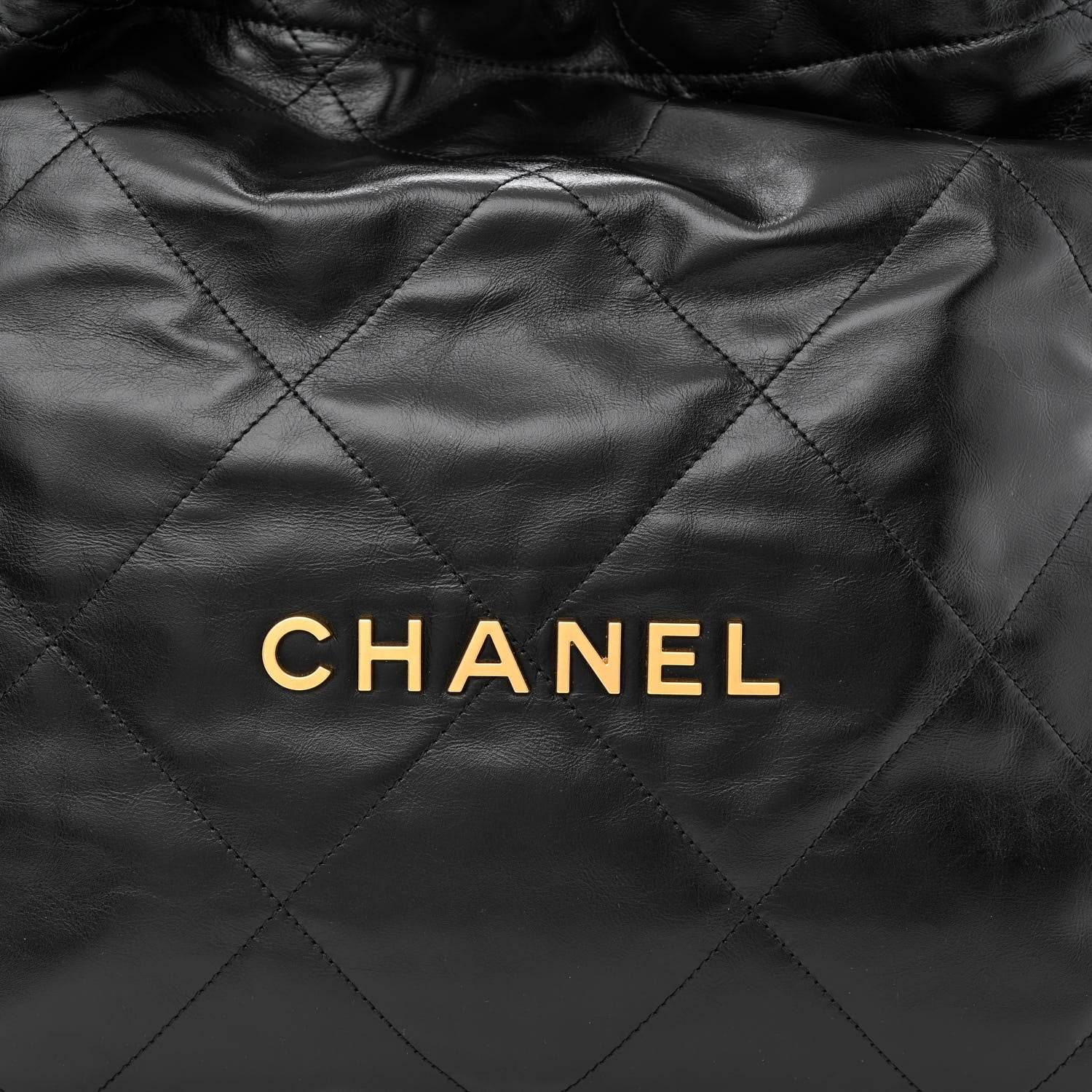 Chanel Shiny Calfskin Quilted Chanel 22 Black 9 of 12