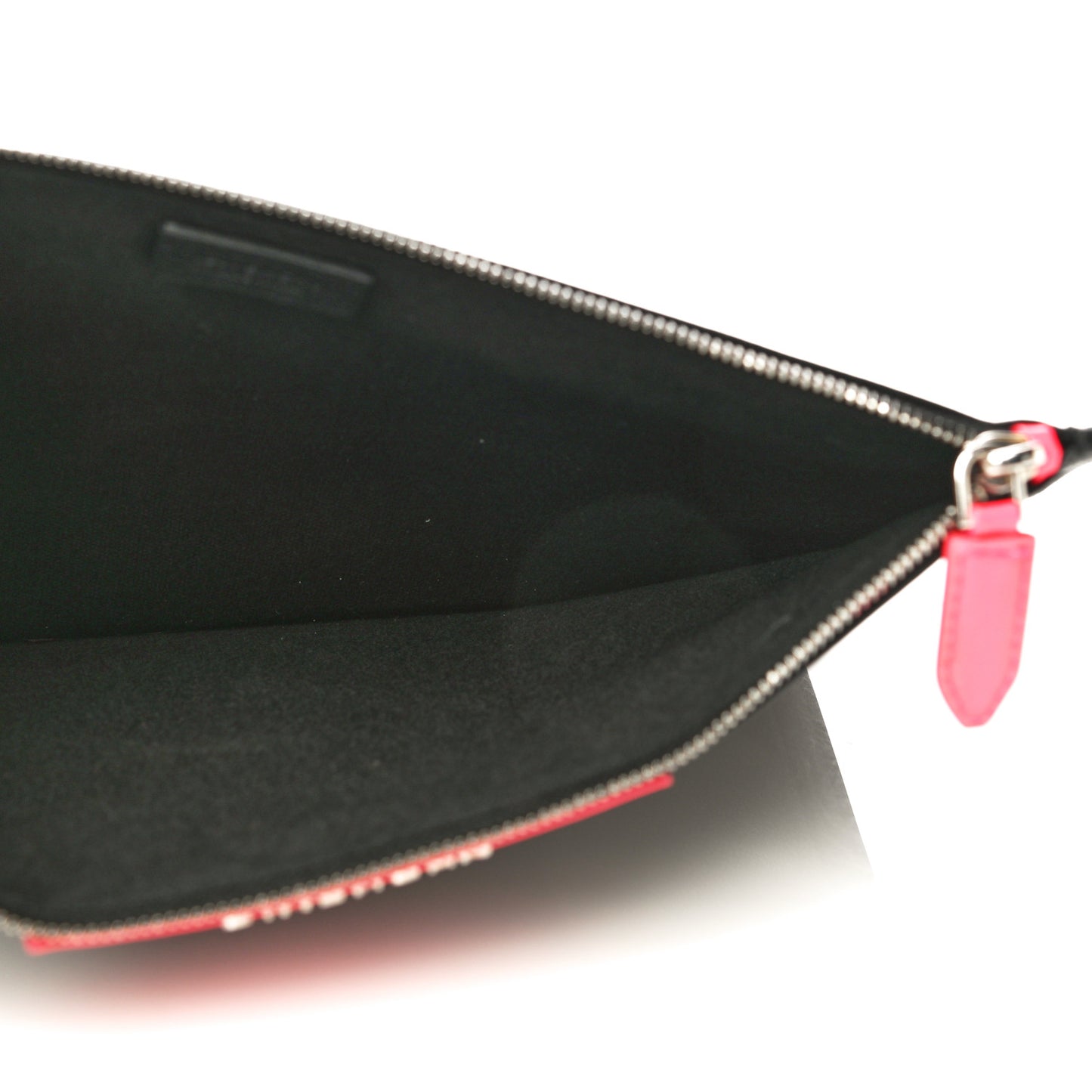 Sugar Goatskin Medium Antigona Pouch Black