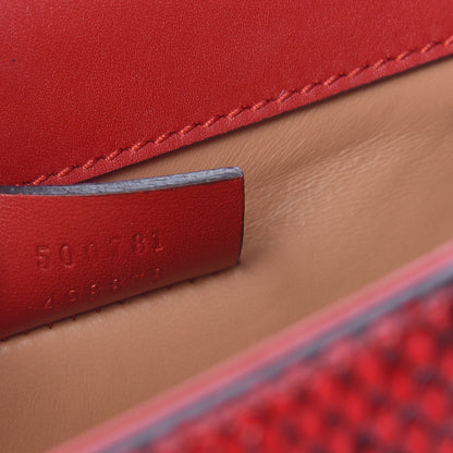 Gucci Elaphe Radiata Small Osiride Shoulder Bag Hibiscus Red 7 of 10