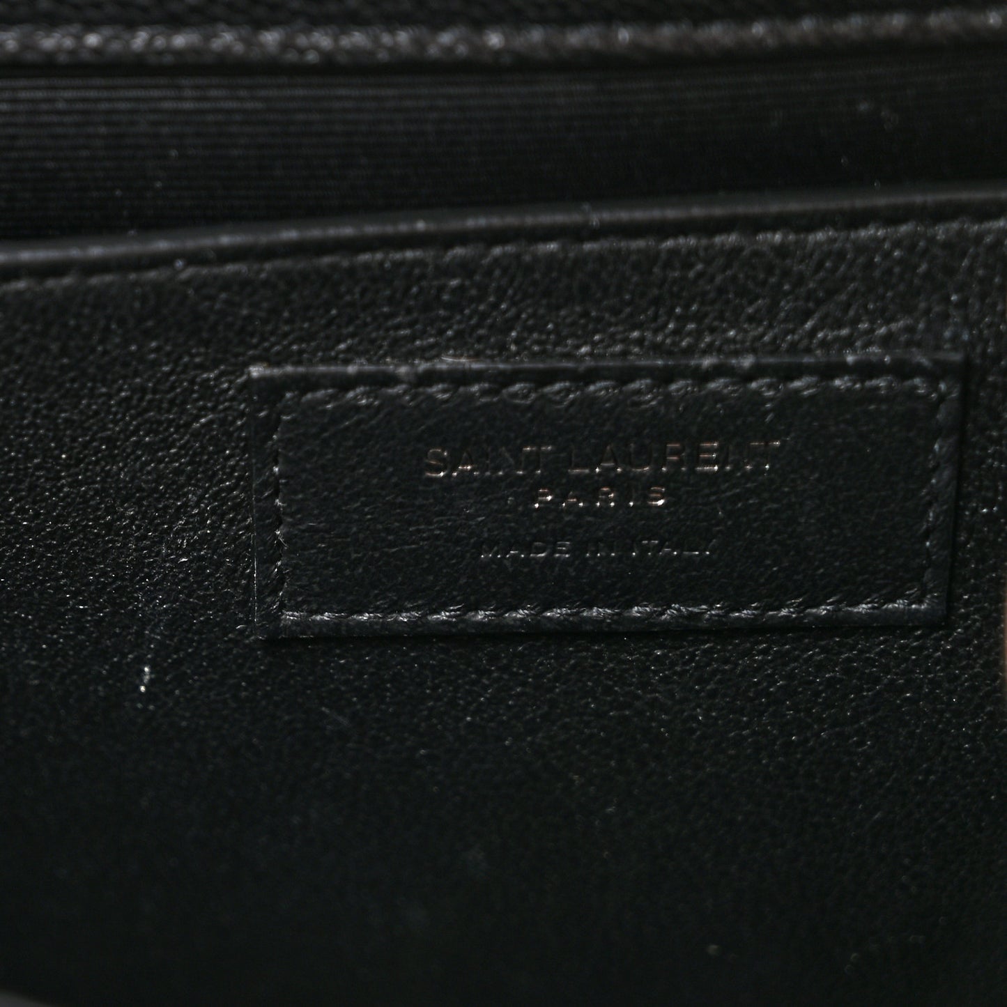 Grain De Poudre Textured Mixed Matelasse Triquilt Medium Monogram Monochrome Satchel Black