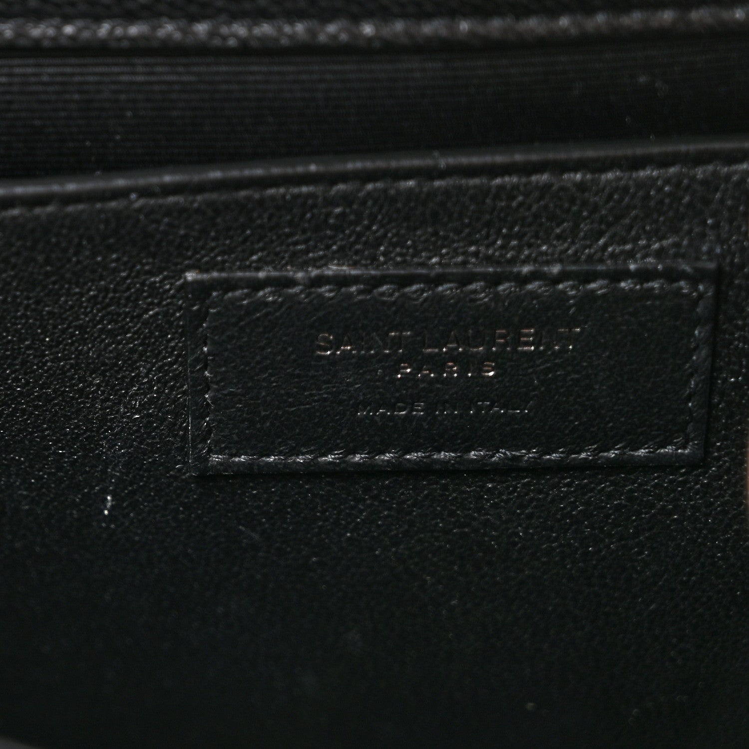 Saint Laurent Grain De Poudre Textured Mixed Matelasse Triquilt Medium Monogram Monochrome Satchel Black 11 of 12