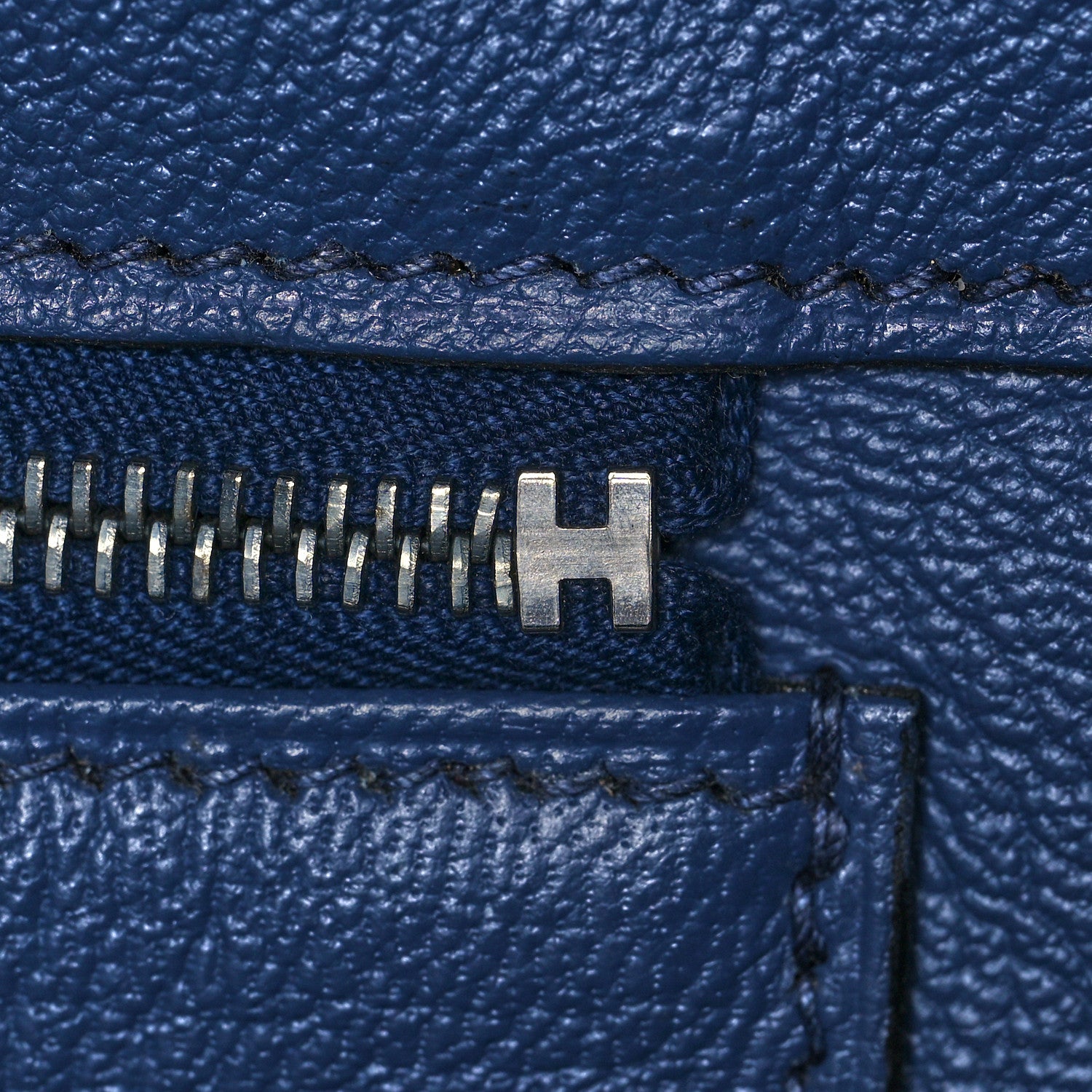 Hermes Taurillon Clemence Birkin 35 Bleu Brighton 19 of 43