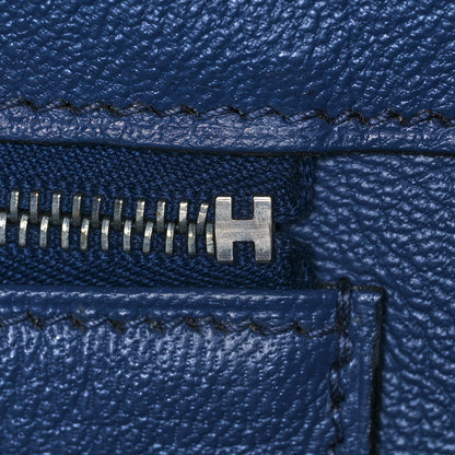 Hermes Taurillon Clemence Birkin 35 Bleu Brighton 19 of 43