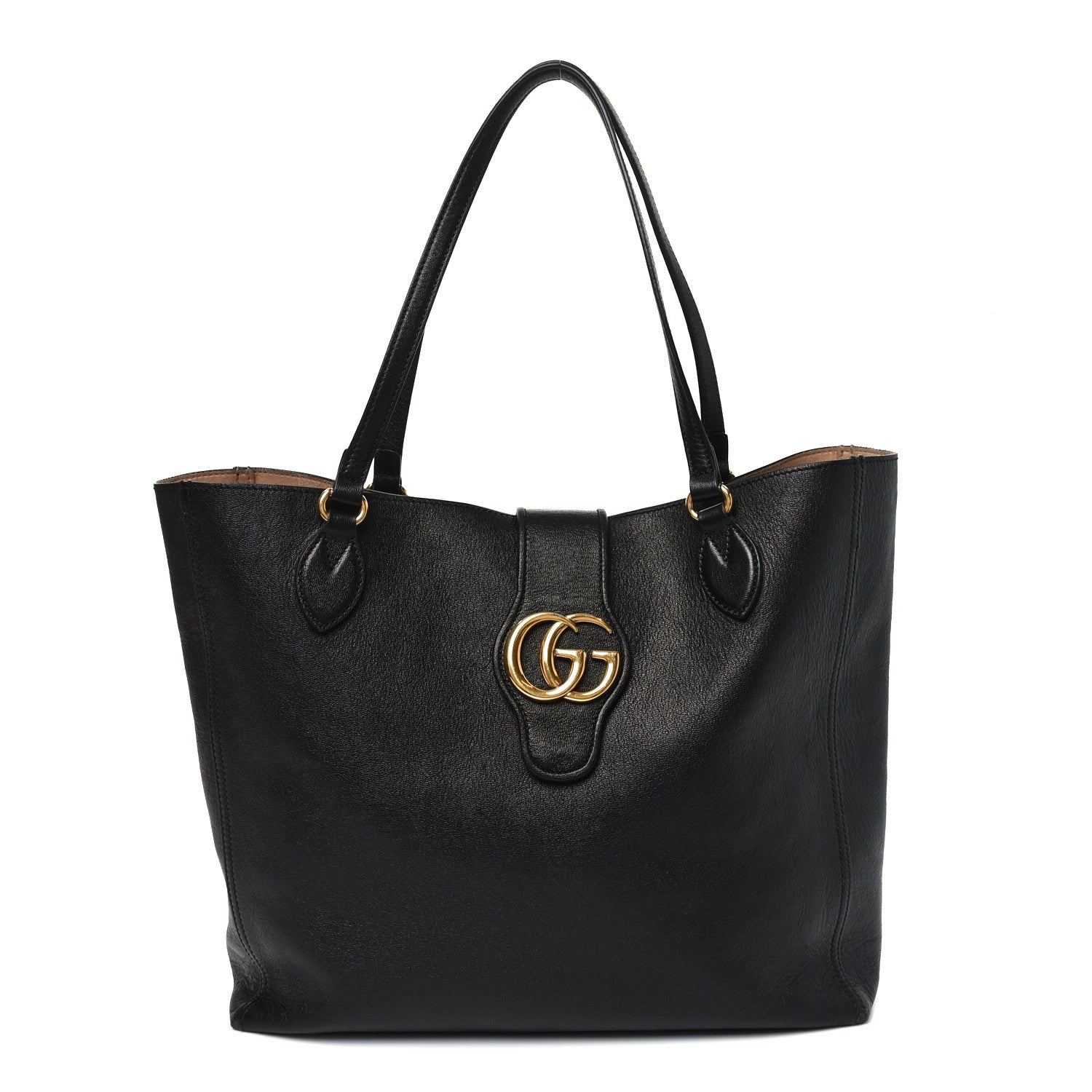 Gucci New Sakai Calfskin Lux Medium Dahlia Tote  Black 1 of 14
