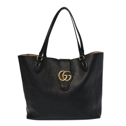 Gucci New Sakai Calfskin Lux Medium Dahlia Tote  Black 1 of 14