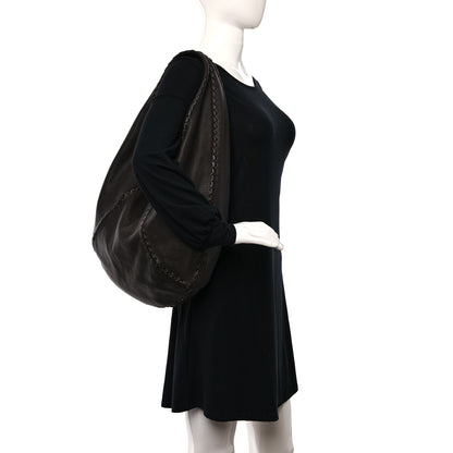 Bottega Veneta Cervo Deerskin Large Hobo Ebano 2 of 7