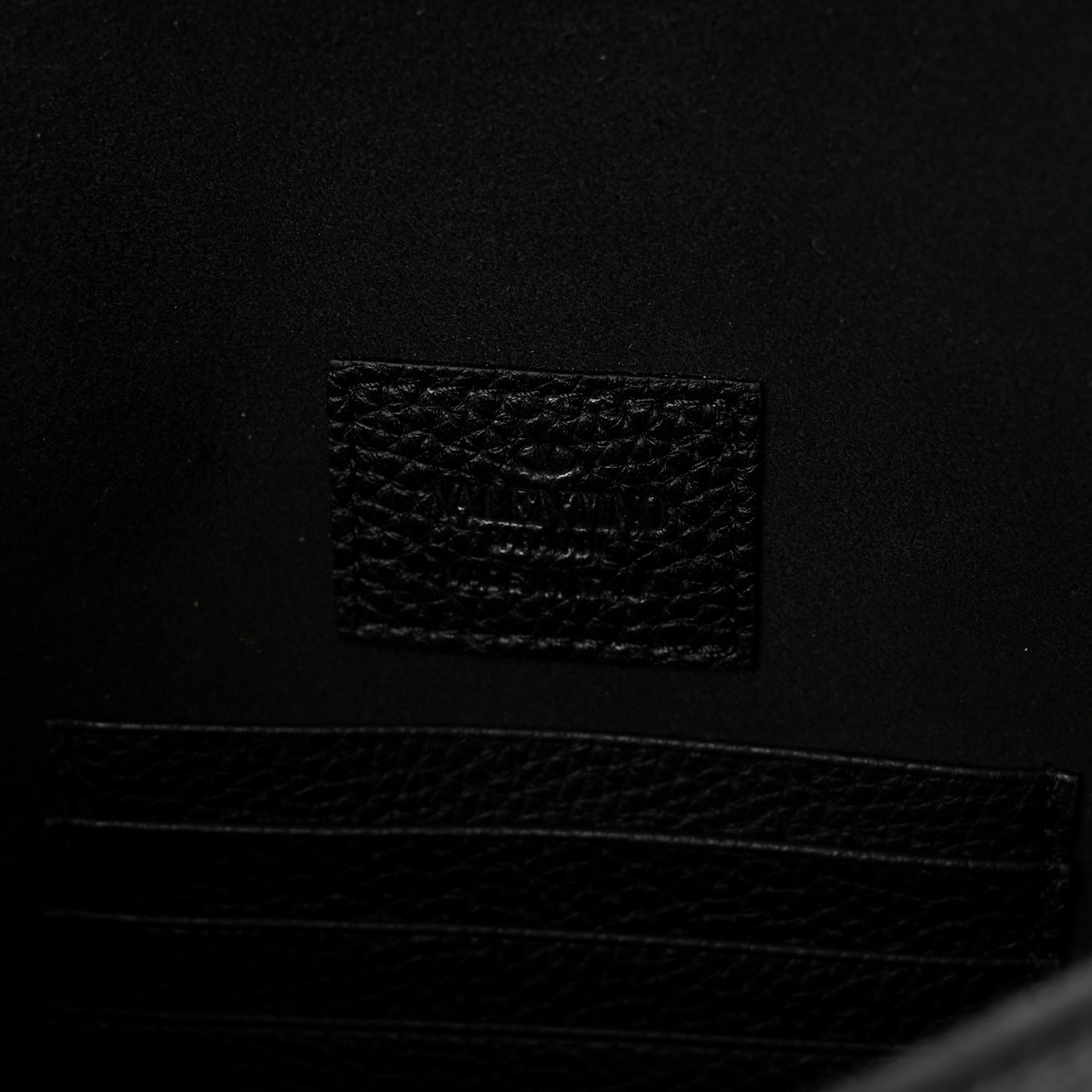 Vitello Large Rockstud Envelope Clutch Black