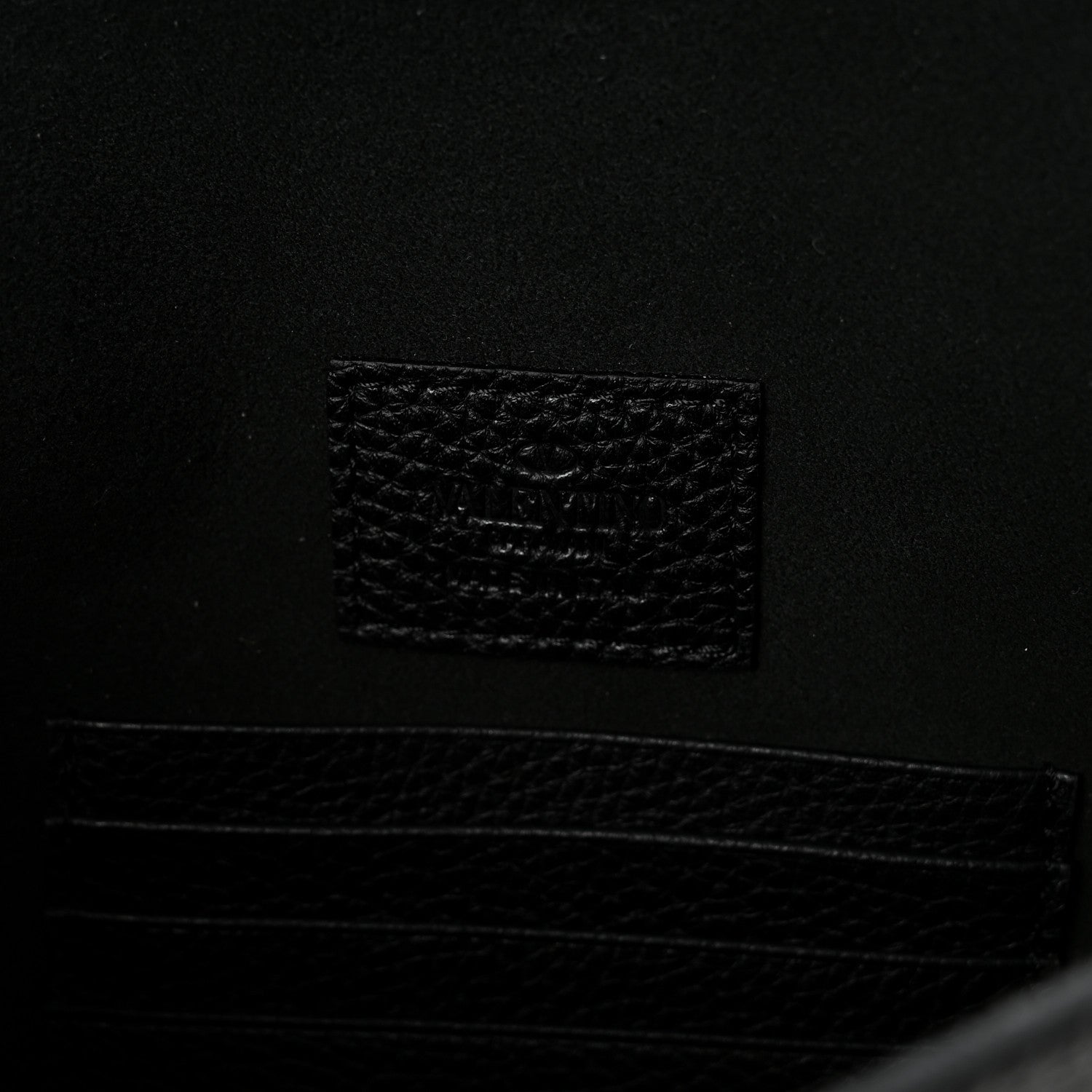 Valentino Garavani Vitello Large Rockstud Envelope Clutch Black 6 of 7