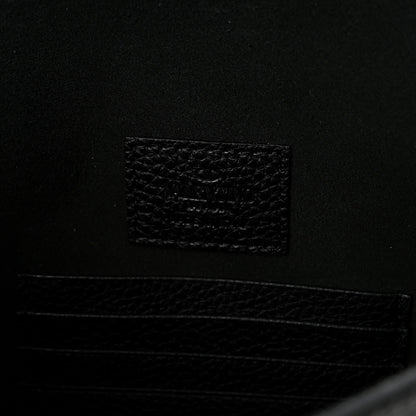 Valentino Garavani Vitello Large Rockstud Envelope Clutch Black 6 of 7