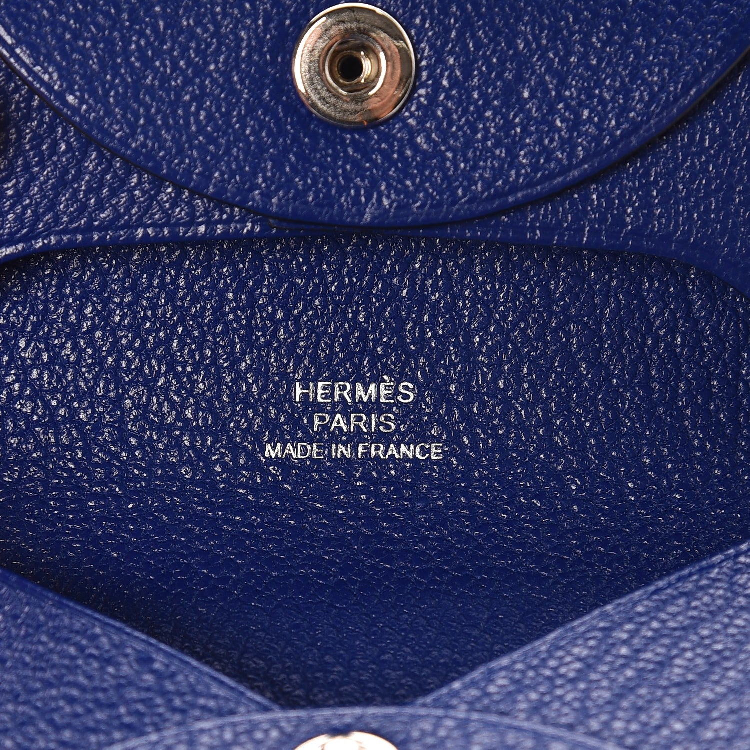 Hermes Chevre Mysore Bastia Coin Purse Bleu Electrique 5 of 7