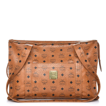 MCM Visetos Shoulder Bag Cognac 1 of 18