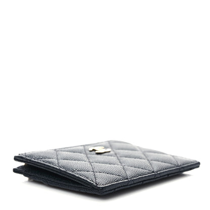 Chanel Caviar Quilted CC Zip Card Holder Black 3 of 5