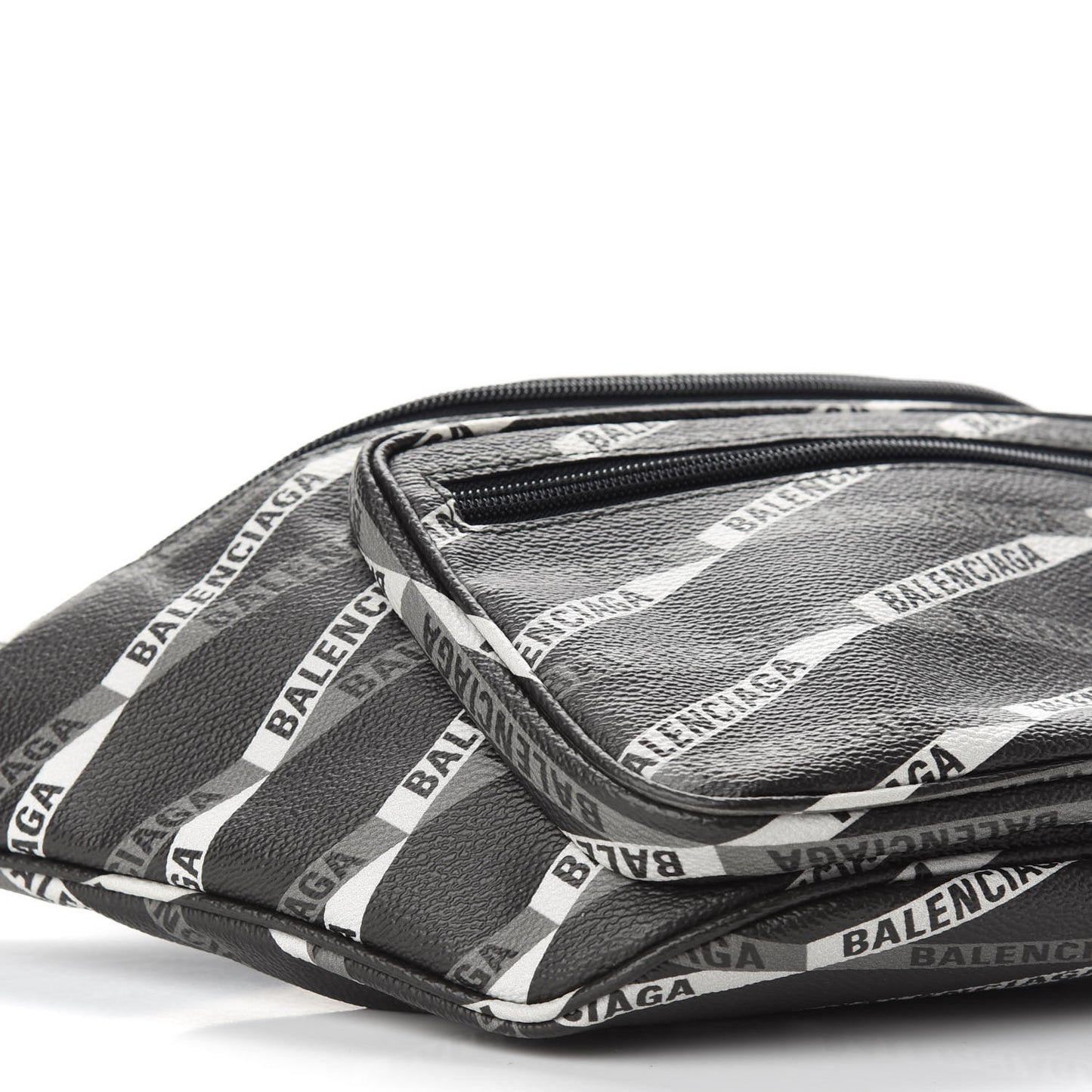 Coated Canvas Losange Monogram Explorer Belt Bag Black Grey