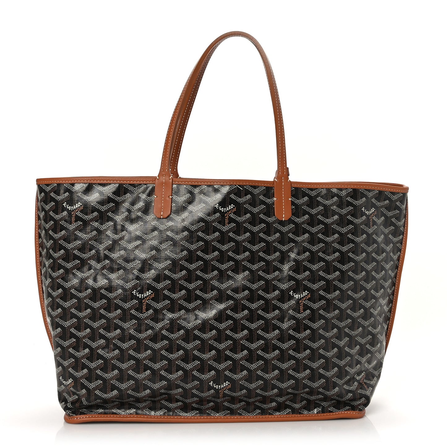 Goyardine Reversible Anjou PM Black Gold