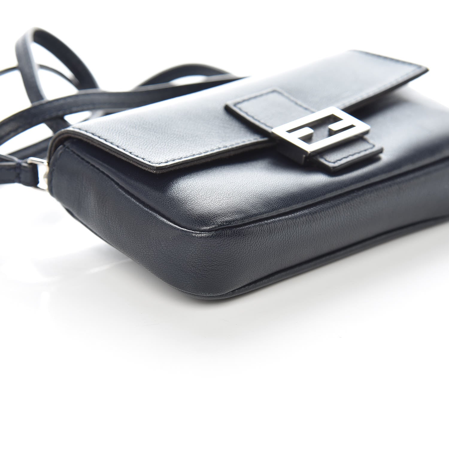 Fendi Nappa Micro Baguette Blue 8 of 10