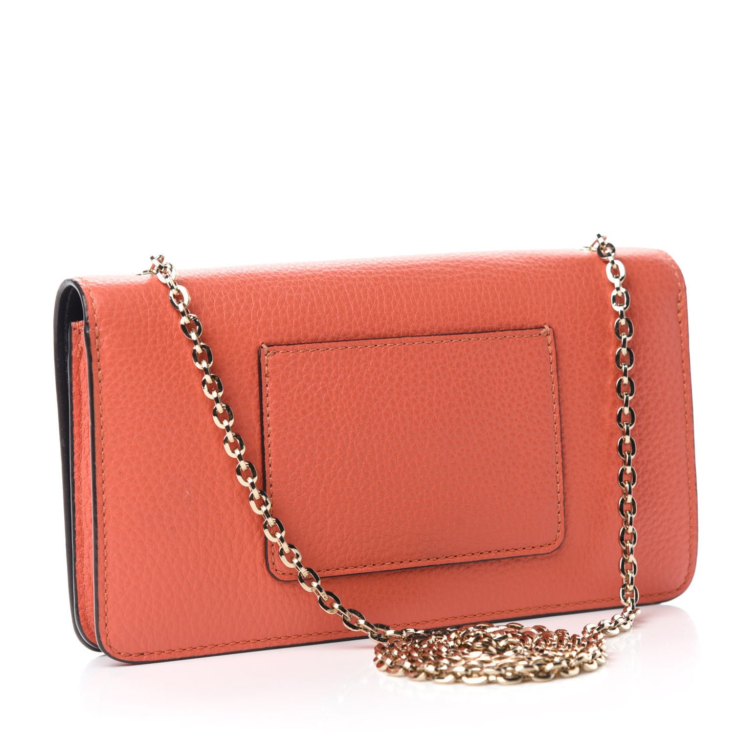 Grainy Print Bayswater Clutch Wallet Burnt Orange