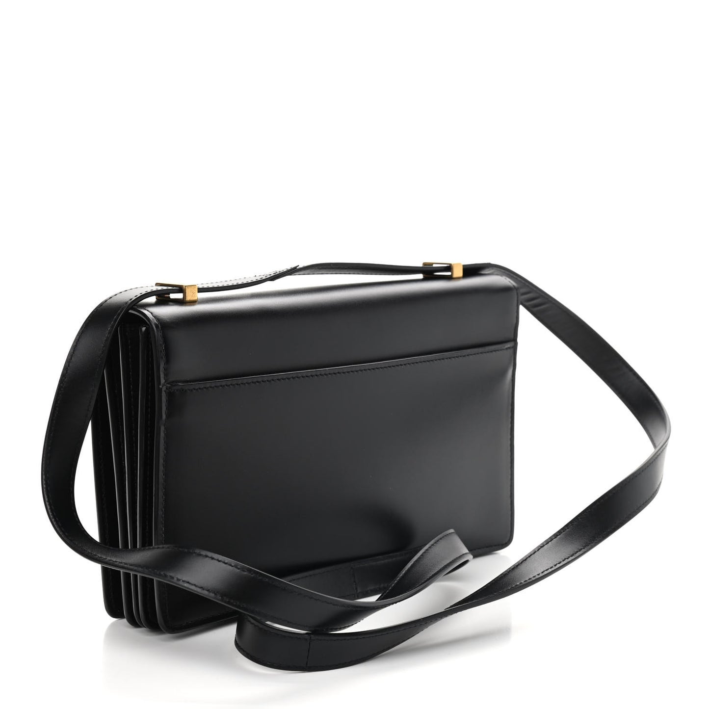 Smooth Calfskin Shoulder Bag Black